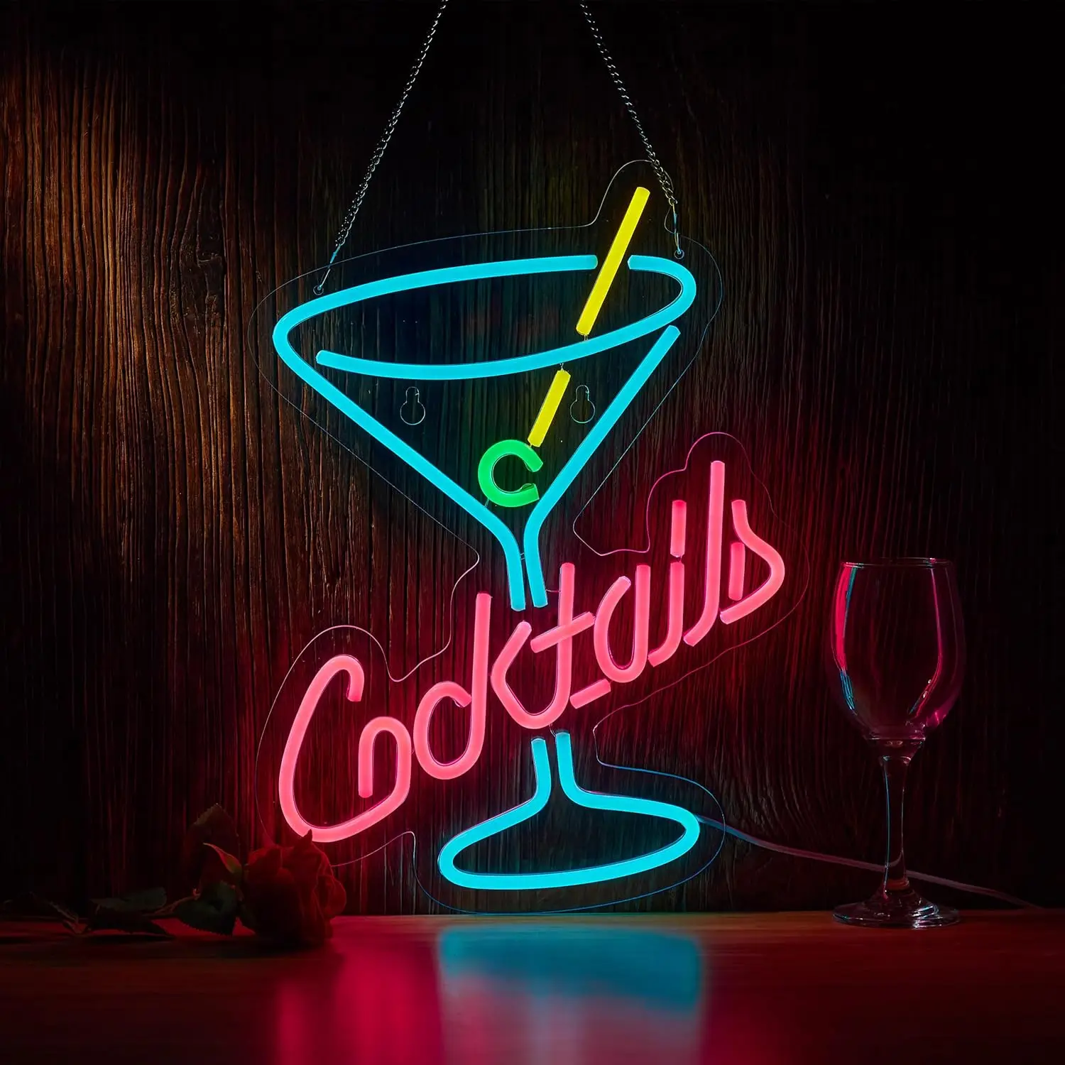 Cocktails Bar Neon Sign USB Powered LED Neon Light for Restaurant Beer Bar Stores Decoration Bussness Art Wall Light
Cocktails Bar Neon Sign USB Powered LED Neon Light for Restaurant Beer Bar Stores Decoration Bussness Art Wall Light