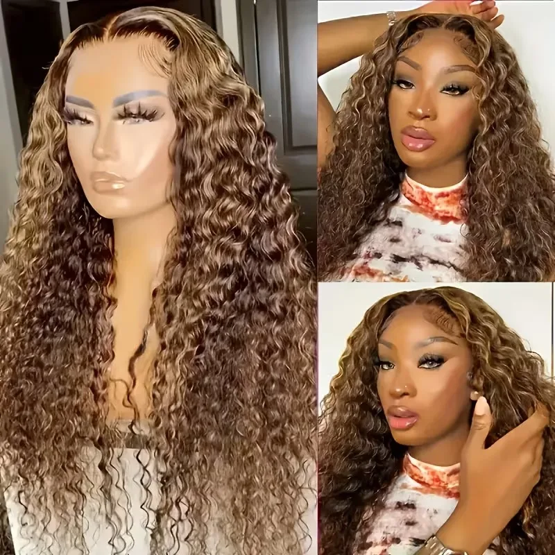 Highlight Deep Wave 13X4 Human Hair Lace Front Wig 4/27 Honey Blonde Highlight Human Hair Lace Front Wig 200 Density Wigs for Woman
Highlight Deep Wave 13X4 Human Hair Lace Front Wig 4/27 Honey Blonde Highlight Human Hair Lace Front Wig 200 Density Wigs for Woman