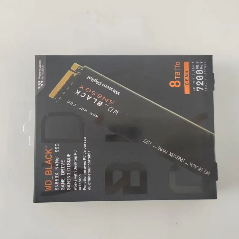 New WD_BLACK SN850X 8TB NVMe SSD WDS800T2X0E M.2 2280 PCIe Gen4 7300MB/s Internal Solid State Drive
New WD_BLACK SN850X 8TB NVMe SSD WDS800T2X0E M.2 2280 PCIe Gen4 7300MB/s Internal Solid State Drive