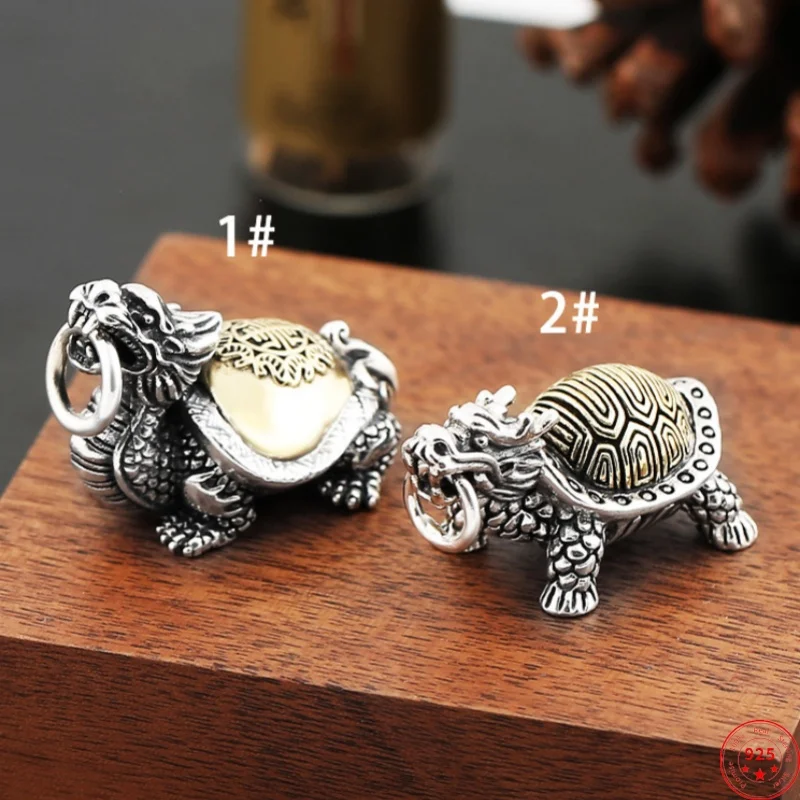 Genuine S925 Sterling Silver Pendants for Women Men New Fashion Attracting Wealth Good Luck Dragon Turtle Jewelry Wholesale
Genuine S925 Sterling Silver Pendants for Women Men New Fashion Attracting Wealth Good Luck Dragon Turtle Jewelry Wholesale