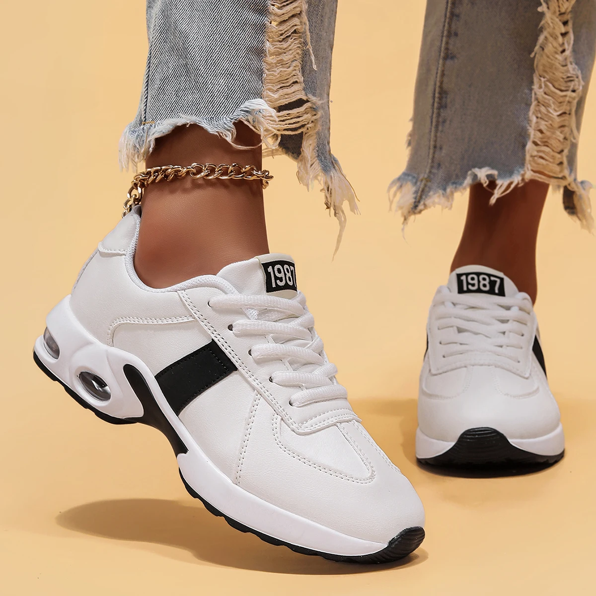 Spring 2026 Women's Air Cushion Athletic Shoes Lightweight Breathable White Black Walking Shoes for Gym Outdoor sneakers men
Spring 2026 Women's Air Cushion Athletic Shoes Lightweight Breathable White Black Walking Shoes for Gym Outdoor sneakers men