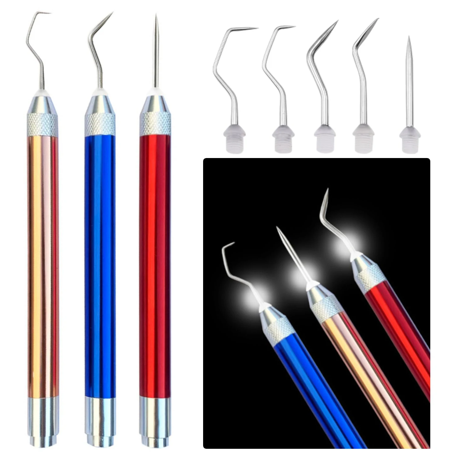 3PCS Weeding Tools for Vinyl, Vinyl Weeding Tool with 5 Hooks,LED Light Vinyl Tools for Embossing,Silhouettes,DIY Craft,Sticker
3PCS Weeding Tools for Vinyl, Vinyl Weeding Tool with 5 Hooks,LED Light Vinyl Tools for Embossing,Silhouettes,DIY Craft,Sticker