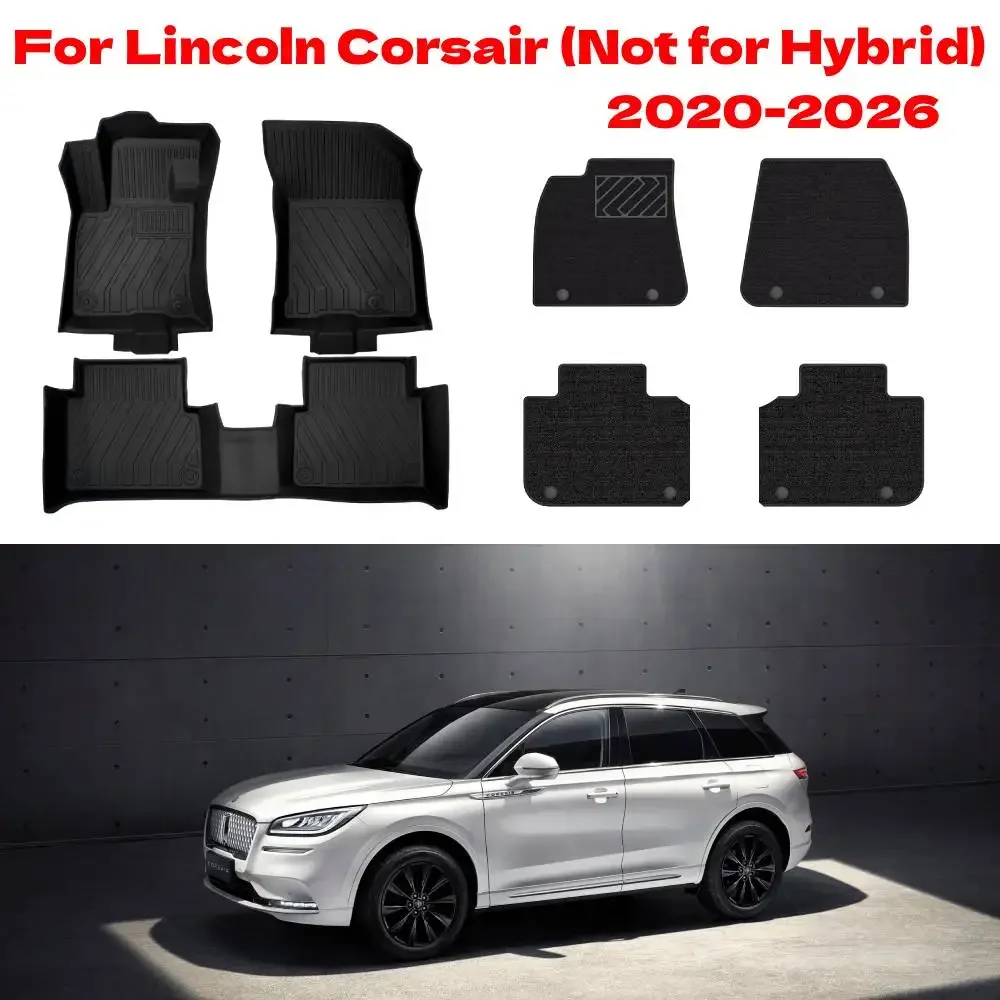 For Lincoln Corsair 2020-2026(Not for Hybrid)TPE Floor Mats All-Weather Waterproof Automotive Mat Interior Accessories LHD
For Lincoln Corsair 2020-2026(Not for Hybrid)TPE Floor Mats All-Weather Waterproof Automotive Mat Interior Accessories LHD