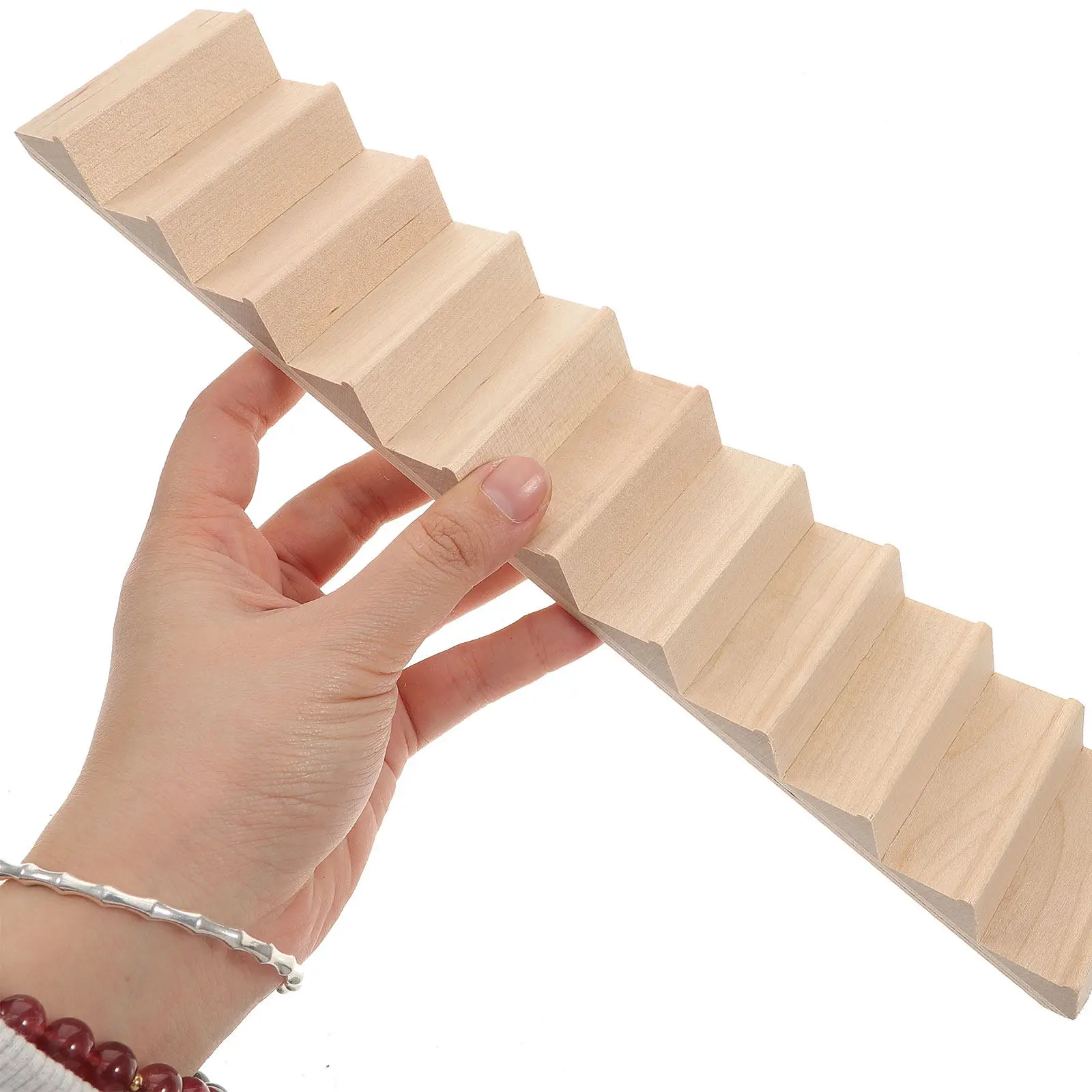 1Pcs Mini Furniture Miniature Wooden Mini House Staircase Unfinished Handcrafted Stairs Suitable for 1 12 Scale Decoration
1Pcs Mini Furniture Miniature Wooden Mini House Staircase Unfinished Handcrafted Stairs Suitable for 1 12 Scale Decoration