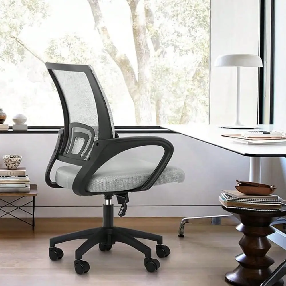 Desk Chair, MidBack Mesh Computer Chair, Swivel Chair With Breathable Backrest Lumbar Support, Adjustable Height For Gaming, Wo
Desk Chair, MidBack Mesh Computer Chair, Swivel Chair With Breathable Backrest Lumbar Support, Adjustable Height For Gaming, Wo