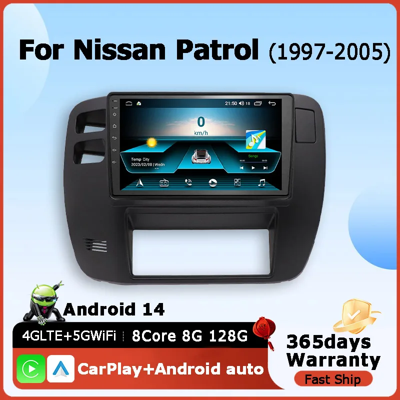 Android 14 Android Car Radio For For Nissan Patrol 1997-2005 Wireless CarPlay Android auto Multimedia Video Player stereo BT
Android 14 Android Car Radio For For Nissan Patrol 1997-2005 Wireless CarPlay Android auto Multimedia Video Player stereo BT