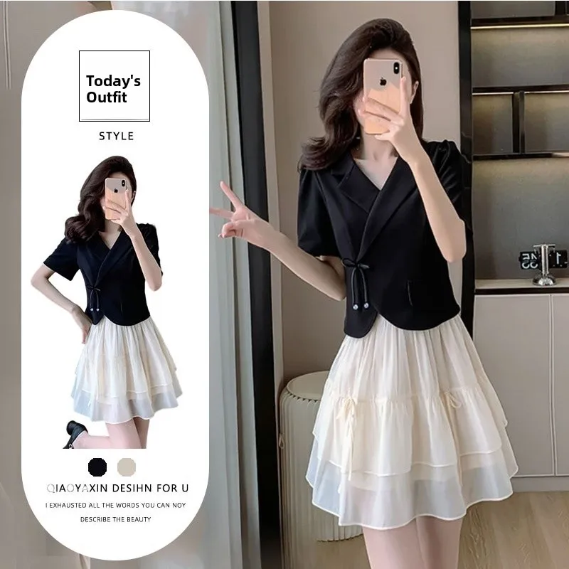 Elegant Ladylike Suit Set Short Sleeve Blouse And Skirt Women's Fashion High Quality Spring Collection Chinese Brand
Elegant Ladylike Suit Set Short Sleeve Blouse And Skirt Women's Fashion High Quality Spring Collection Chinese Brand