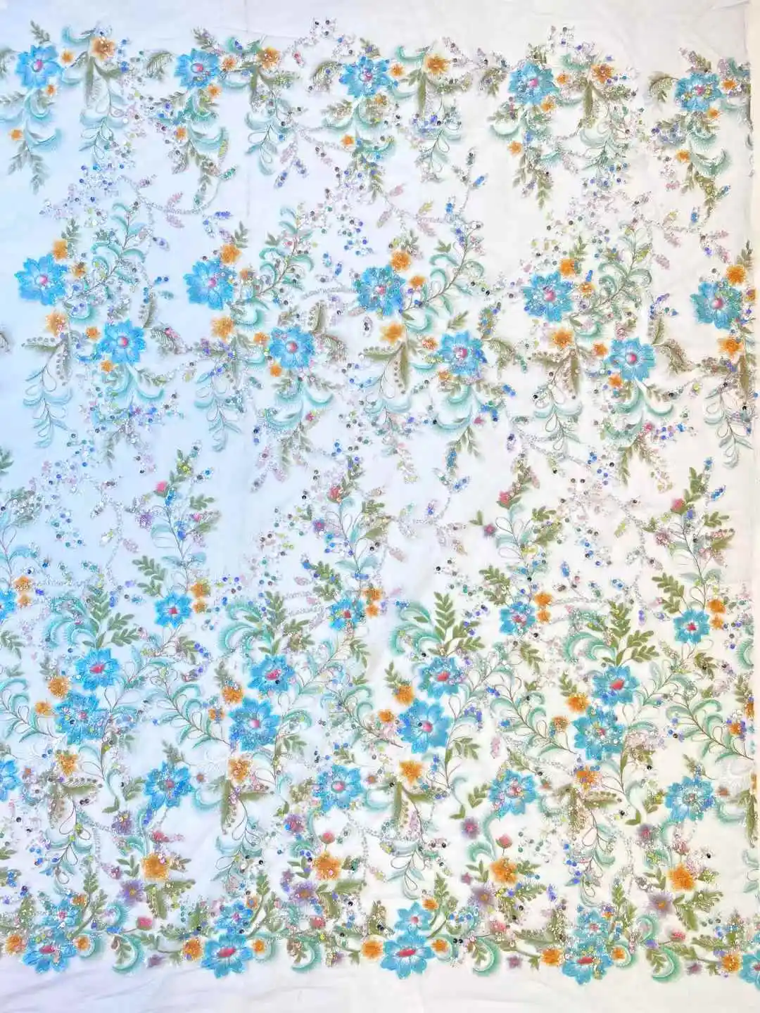 Luxury 3D Sequins Lace Fabric 2025 High Quality French African Net Beaded Lace Fabric Nigerian Embroidery Fabric For Wedding
Luxury 3D Sequins Lace Fabric 2025 High Quality French African Net Beaded Lace Fabric Nigerian Embroidery Fabric For Wedding