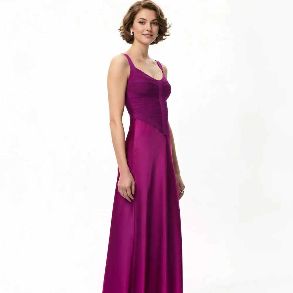 Classic Burgundy Strap Bandage Maxi Dress U-neck Sleeveless Backless Purple Slim Dresses Special Occasion Evening Party Gown
Classic Burgundy Strap Bandage Maxi Dress U-neck Sleeveless Backless Purple Slim Dresses Special Occasion Evening Party Gown