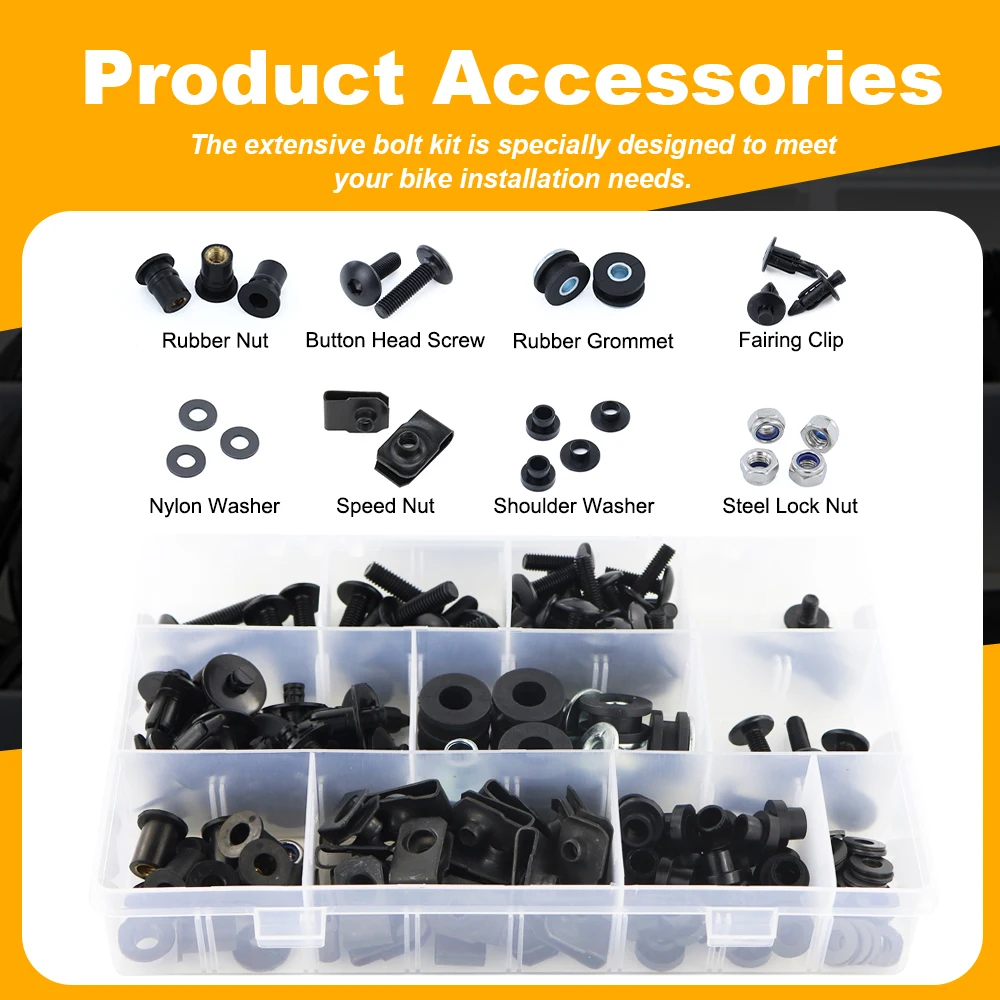 Full Fairing Bolts Kit Motorcycle Fairing Clips Speed Nuts Side Covering Bolts YZF R6 YZFR6 YZF-R6 2006 2007 For Yamaha
Full Fairing Bolts Kit Motorcycle Fairing Clips Speed Nuts Side Covering Bolts YZF R6 YZFR6 YZF-R6 2006 2007 For Yamaha