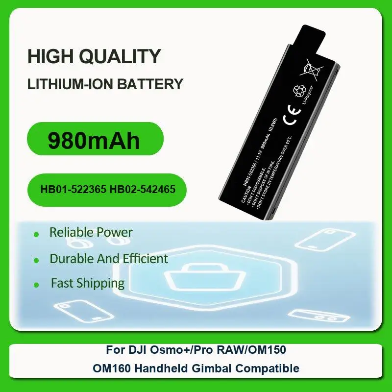 Battery For DJI Osmo+/Pro RAW/OM150 OM160 Handheld Gimbal Compatible BSX303-275-3.87 osmo pocket 1
Battery For DJI Osmo+/Pro RAW/OM150 OM160 Handheld Gimbal Compatible BSX303-275-3.87 osmo pocket 1