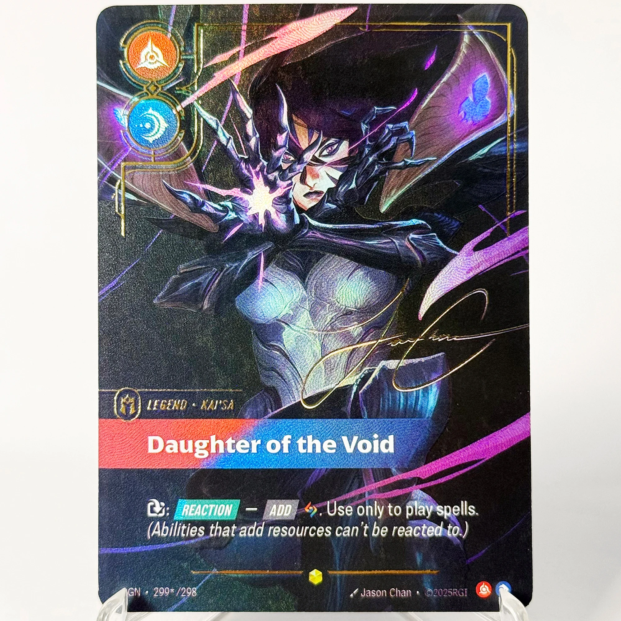 Kaisa Daughter of The Void Signature Origins Ogn Showcase Riftbound League of Legends High Quality Proxy Game Trading Card
Kaisa Daughter of The Void Signature Origins Ogn Showcase Riftbound League of Legends High Quality Proxy Game Trading Card