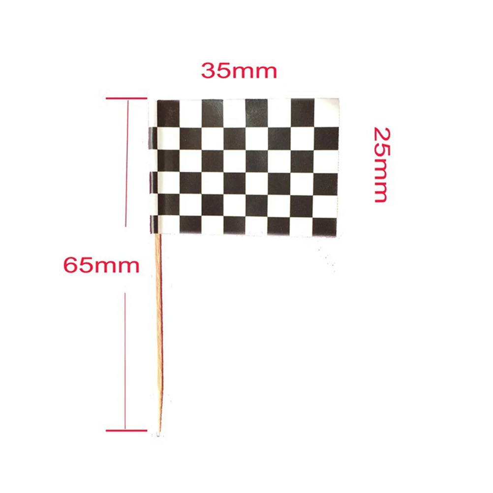 200pcs Cake Decor Checkered Flag Topper Picks Party Banner Mini Wooden Stick Food Ornament Cake Decorating Accessories
200pcs Cake Decor Checkered Flag Topper Picks Party Banner Mini Wooden Stick Food Ornament Cake Decorating Accessories