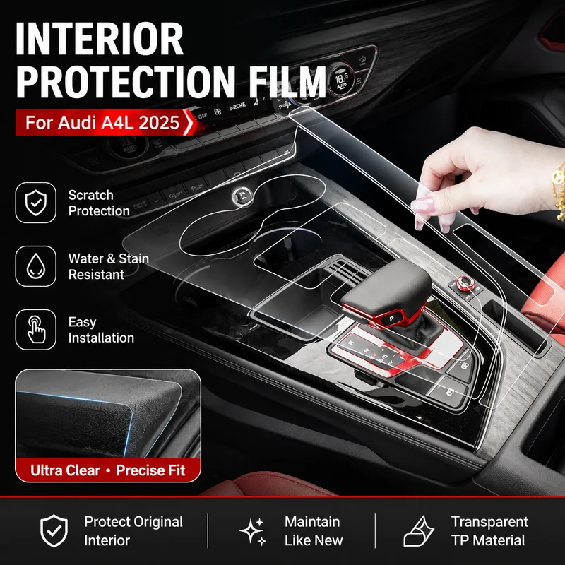 Interior Protection Film For Audi A4L 2025 Car Accessories Transparent TP Easy Installation, Replacement Parts
Interior Protection Film For Audi A4L 2025 Car Accessories Transparent TP Easy Installation, Replacement Parts