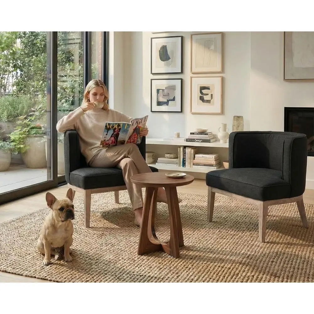 Gray Barrel Chairs Set o 2 with Solid Wood e, Small Round Accent Chairs Set o 2, Comy Linen Accent Chairs or Living Room
Gray Barrel Chairs Set o 2 with Solid Wood e, Small Round Accent Chairs Set o 2, Comy Linen Accent Chairs or Living Room