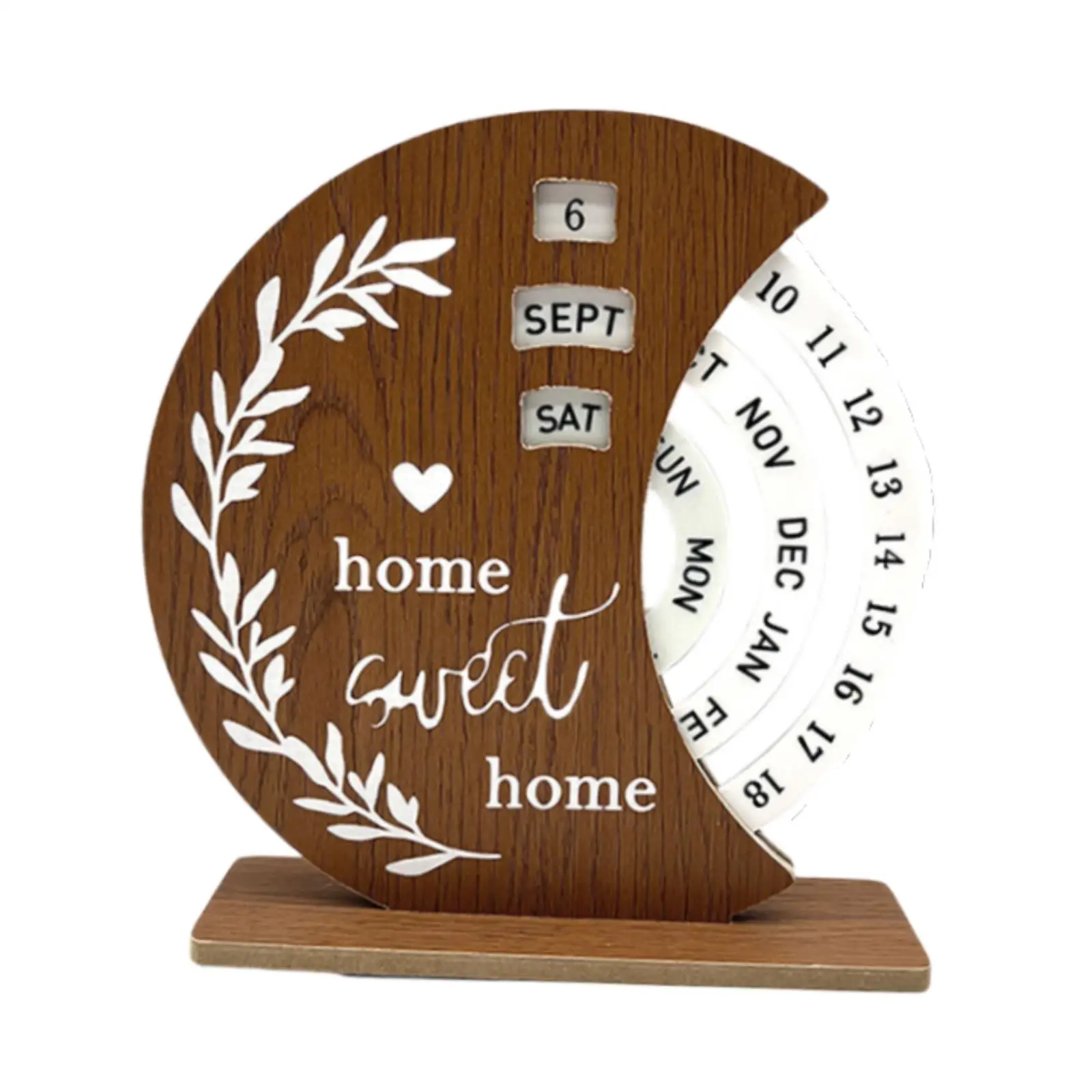 Wooden Disc Perpetual Desk Calendar Rotatable Photography Prop Vintage Desktop Calendar for Shelf Home Cafe School Birthday Gift
Wooden Disc Perpetual Desk Calendar Rotatable Photography Prop Vintage Desktop Calendar for Shelf Home Cafe School Birthday Gift