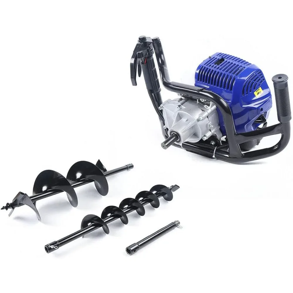 52CC Gas Powered Post Hole Digger Earth Auger Post Fence Hole Digger Garden Tools Powered Engine +4" 8" Bit
52CC Gas Powered Post Hole Digger Earth Auger Post Fence Hole Digger Garden Tools Powered Engine +4" 8" Bit