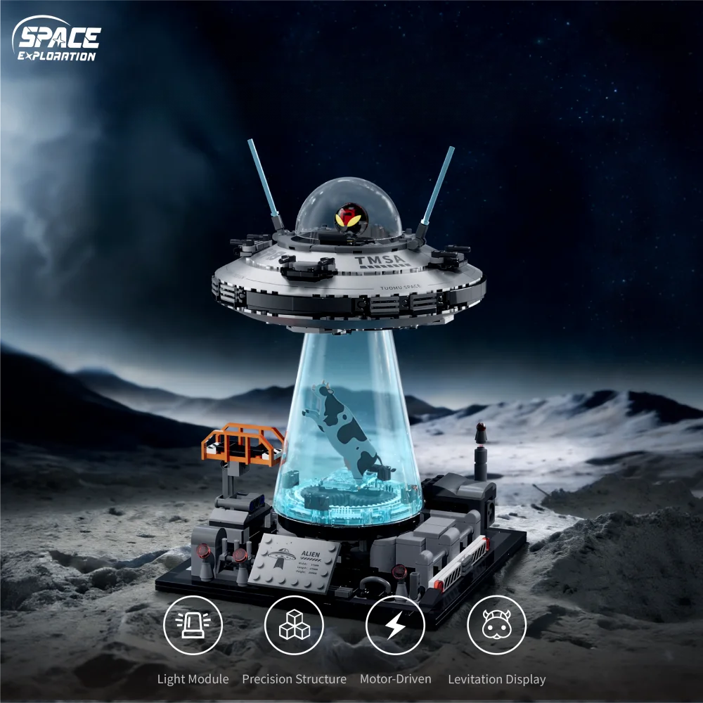 Building Blocks STEM, Technical UFO Spaceship Model Kit, 783Pcs 3D Gear Rotation Electric Light Toy, Sci-Fi Enthusiast Gift
Building Blocks STEM, Technical UFO Spaceship Model Kit, 783Pcs 3D Gear Rotation Electric Light Toy, Sci-Fi Enthusiast Gift