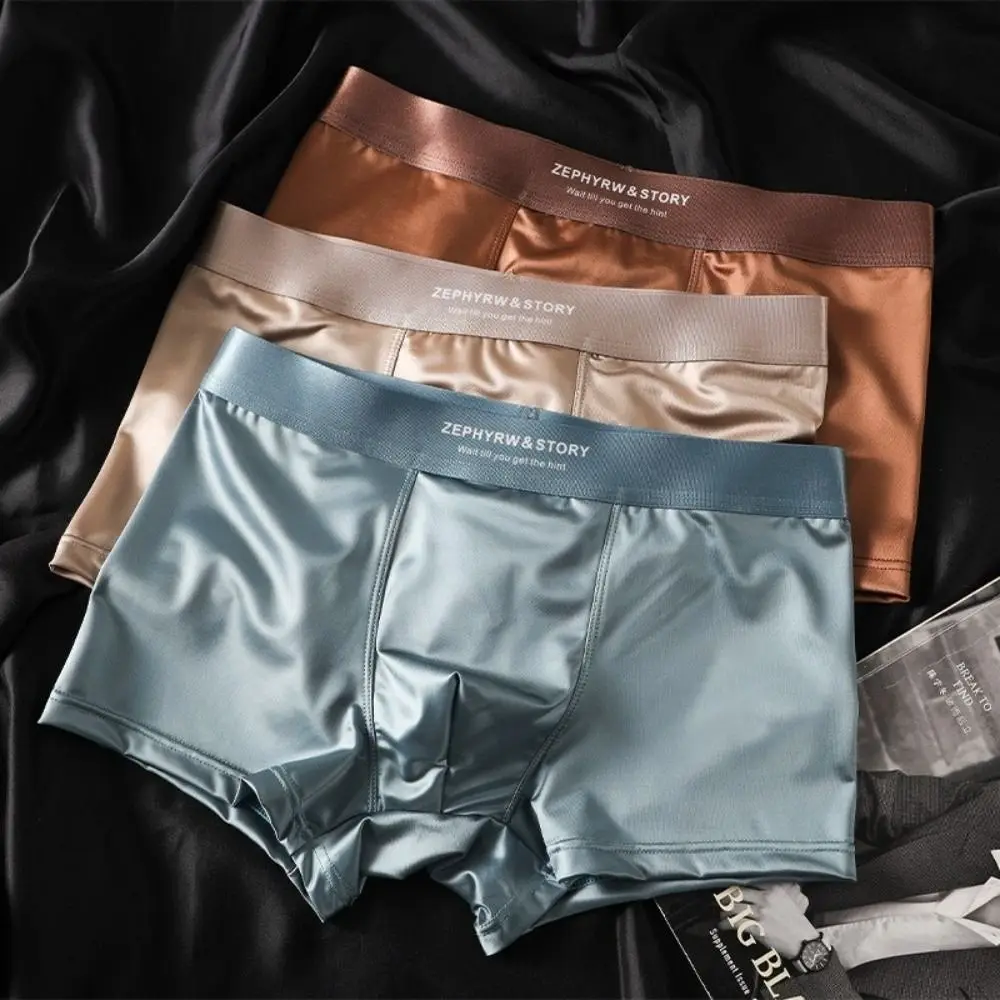 3Pcs Satin-like Boxers Ice Silk Men's Panties Breathable Smooth Man Boxer Underwear 3D Crotch Double-layer
3Pcs Satin-like Boxers Ice Silk Men's Panties Breathable Smooth Man Boxer Underwear 3D Crotch Double-layer
