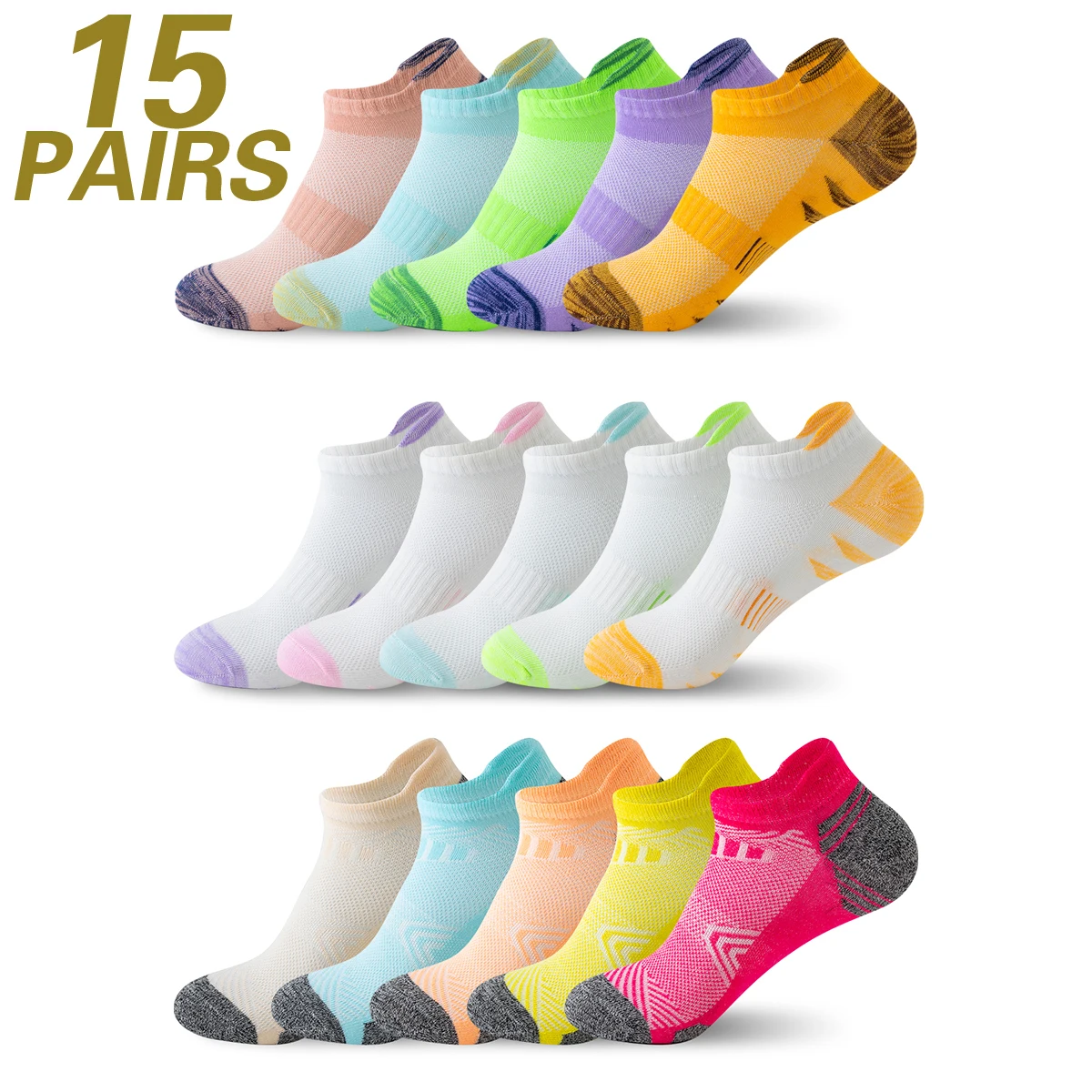 Sport Ankle Socks for women and men 10/15 Pairs Low-Cut sport socks for Running and Casual Wear Sport socks women and men
Sport Ankle Socks for women and men 10/15 Pairs Low-Cut sport socks for Running and Casual Wear Sport socks women and men