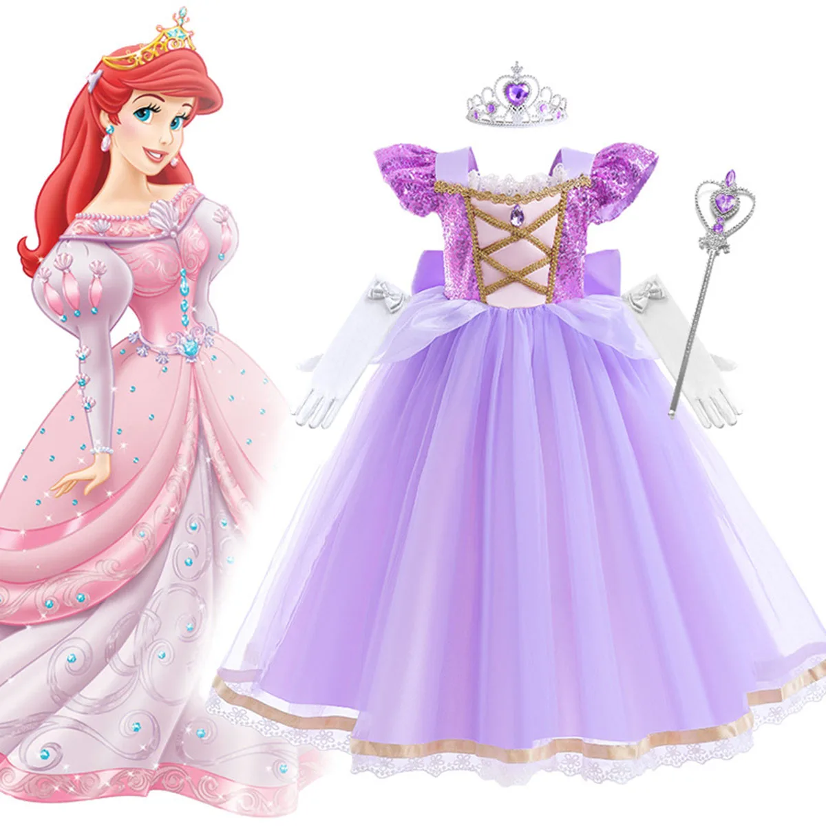 Shiny Toddler Little Girls Movie Princess Tangled Rapunzel Birthday Party Cosplay Halloween Easter Dress
Shiny Toddler Little Girls Movie Princess Tangled Rapunzel Birthday Party Cosplay Halloween Easter Dress