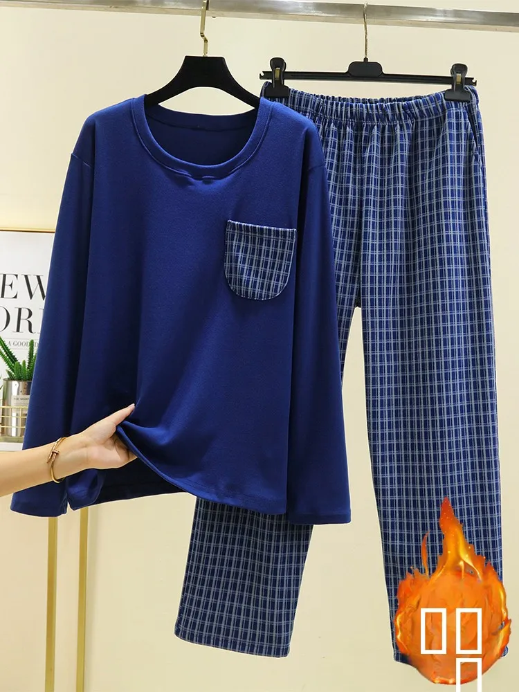 Men's Winter Thiened Loose Home Clothes Set with kets Spwear Casual Large Size Long Sve Long Pants Two-Piece Set
Men's Winter Thiened Loose Home Clothes Set with kets Spwear Casual Large Size Long Sve Long Pants Two-Piece Set