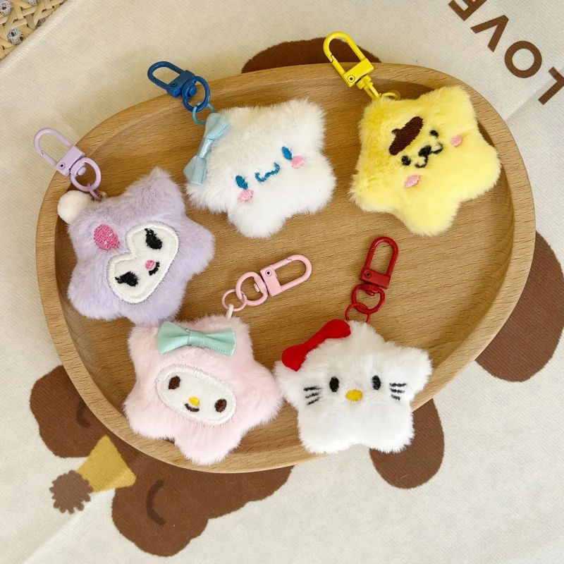 new Cute Sanrio Cartoon Little Star Jade Gui Plush Pendant Star Hello Kitty Kuromi Clothing Accessories Keychain Gift
new Cute Sanrio Cartoon Little Star Jade Gui Plush Pendant Star Hello Kitty Kuromi Clothing Accessories Keychain Gift