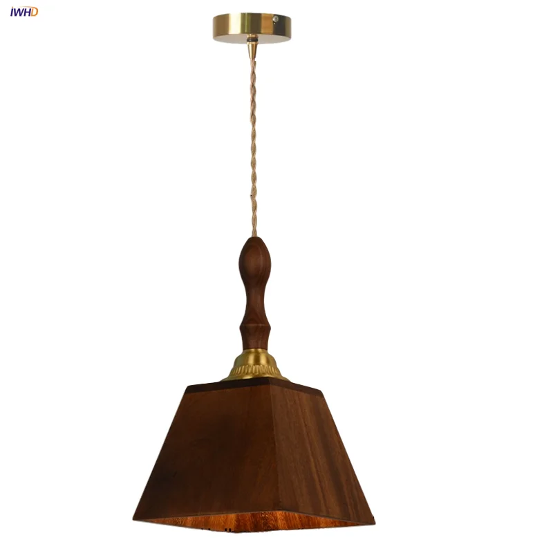 IWHD Walnut Wood LED Pendant Light Fxiture Bedroom Living Room Coffee Copper Japan Style Hanging Lamp Luminaira Suspendu Lampara
IWHD Walnut Wood LED Pendant Light Fxiture Bedroom Living Room Coffee Copper Japan Style Hanging Lamp Luminaira Suspendu Lampara