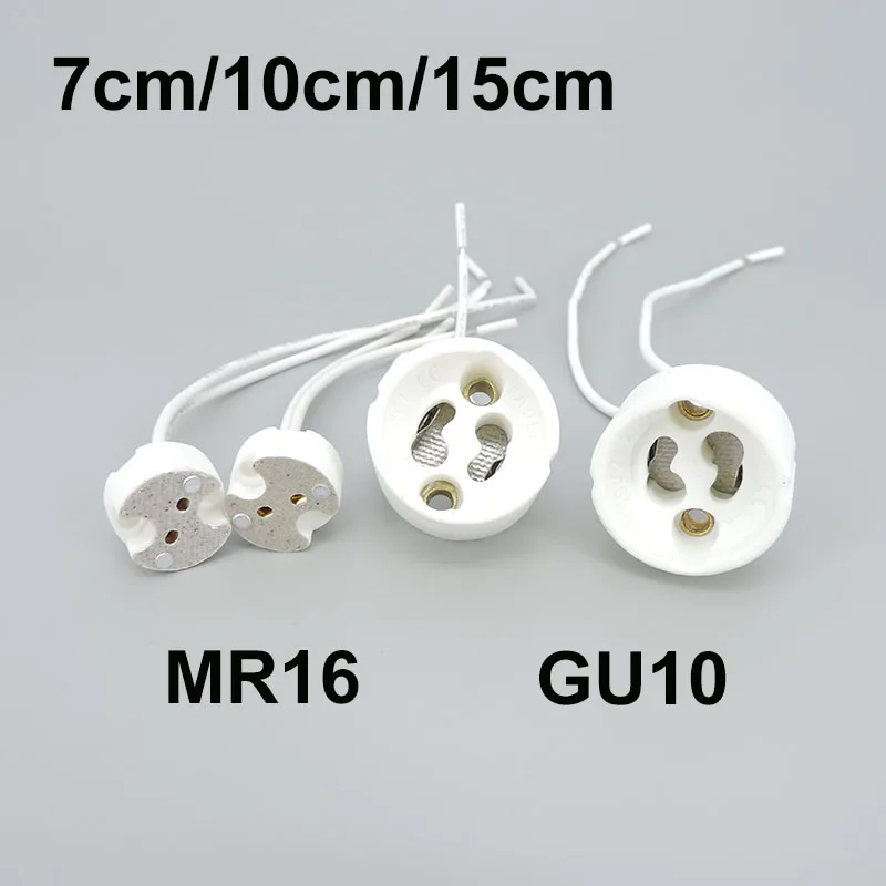 GU10 MR16 MR11 GU5.3 G4 lamp holder socket base adapter Wire Connector Ceramic Socket for LED Halogen Light
GU10 MR16 MR11 GU5.3 G4 lamp holder socket base adapter Wire Connector Ceramic Socket for LED Halogen Light