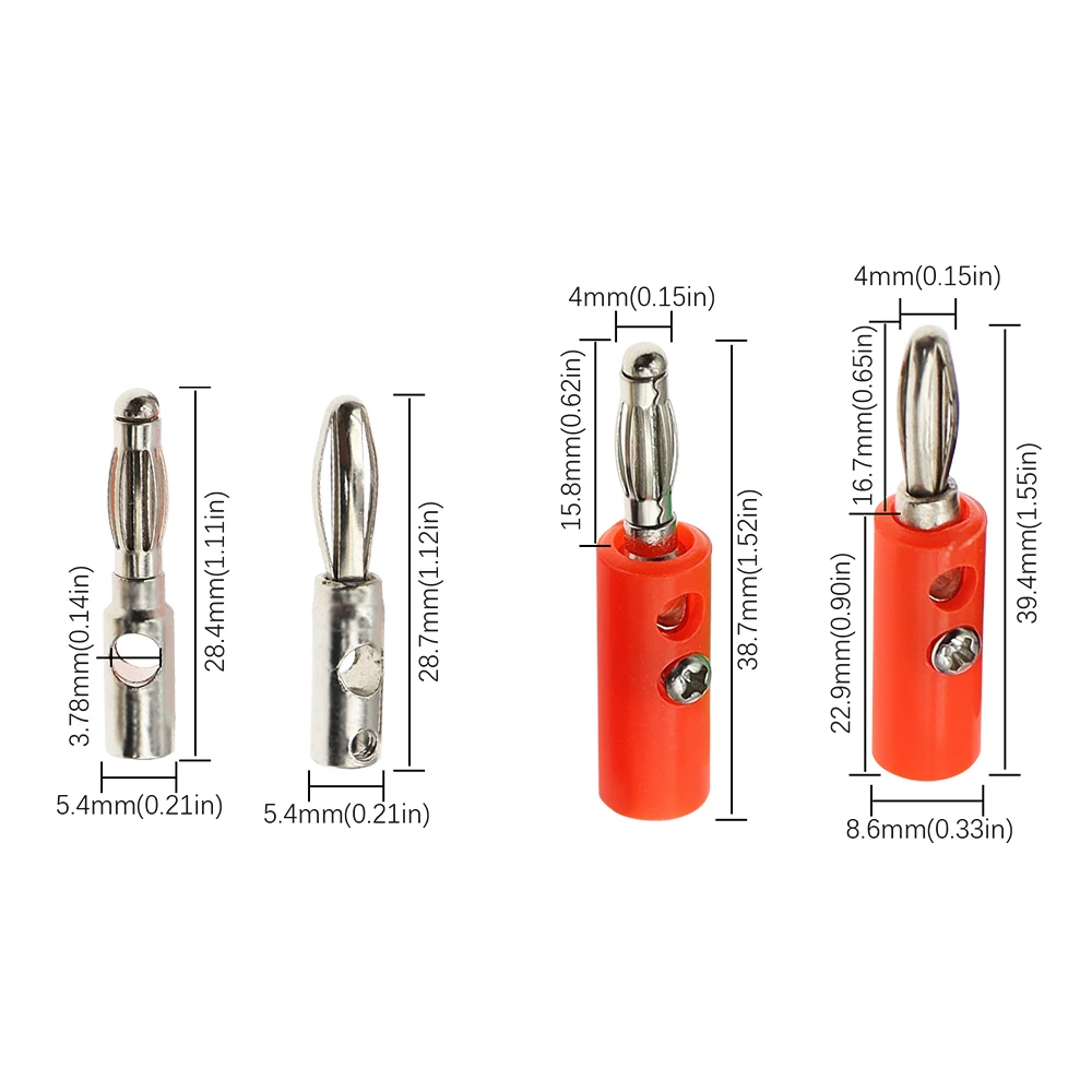 10pcs 4MM banana plug lamp type / four-page banana type 4mm terminal jack power amplifier banana test connector
10pcs 4MM banana plug lamp type / four-page banana type 4mm terminal jack power amplifier banana test connector