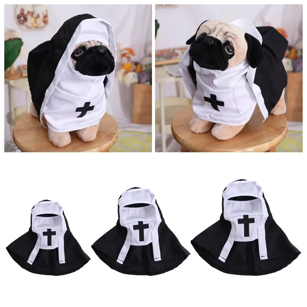 Cat Puppy Pet Nun Cloak Soft Role Play Pet Cat Halloween Costumes Breathable Black/white Cat Cosplay Costume Sets Cosplay Dress
Cat Puppy Pet Nun Cloak Soft Role Play Pet Cat Halloween Costumes Breathable Black/white Cat Cosplay Costume Sets Cosplay Dress