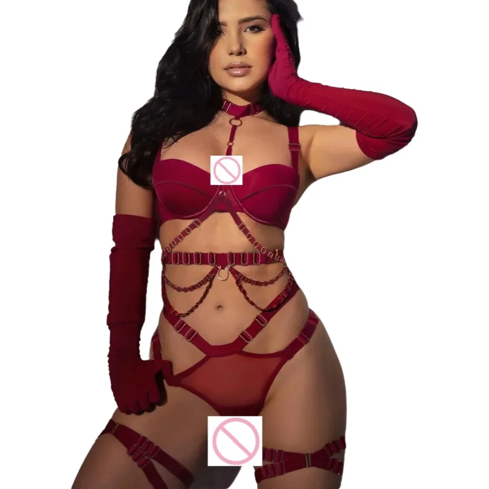 Valentine's Day Sexy Date Lingerie Hot Girl Bra Set Push-up Shaping Underwear Five-piece Set
Valentine's Day Sexy Date Lingerie Hot Girl Bra Set Push-up Shaping Underwear Five-piece Set