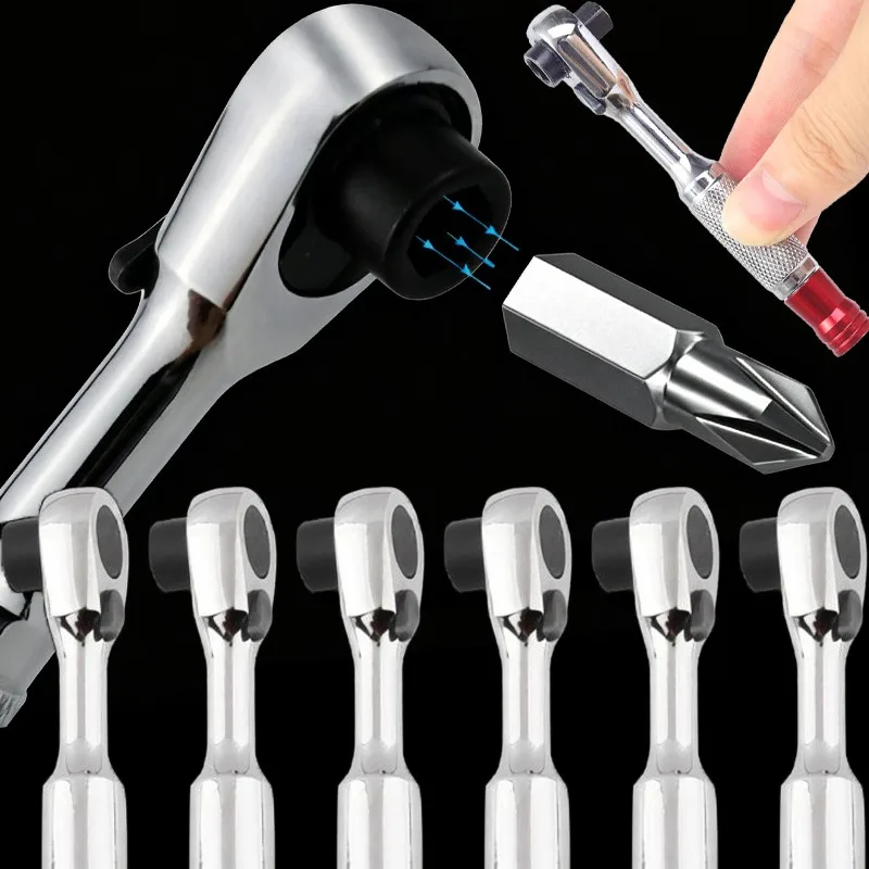 1-2pcs Mini Ratchet Wrench Screwdriver Bits Double Head Fast Ratchet Wrench 2 in 1 Torque Ratchet Holder Hand Repair Tool
1-2pcs Mini Ratchet Wrench Screwdriver Bits Double Head Fast Ratchet Wrench 2 in 1 Torque Ratchet Holder Hand Repair Tool