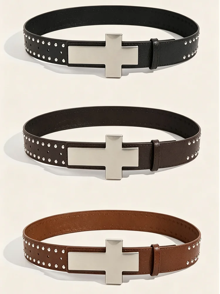Harajuku Y2k Belt Punk Studded Cross Belt,Hip Hop Street Men Waist Belt, Burst Pattern Rock Waistband for Party Music Festival
Harajuku Y2k Belt Punk Studded Cross Belt,Hip Hop Street Men Waist Belt, Burst Pattern Rock Waistband for Party Music Festival