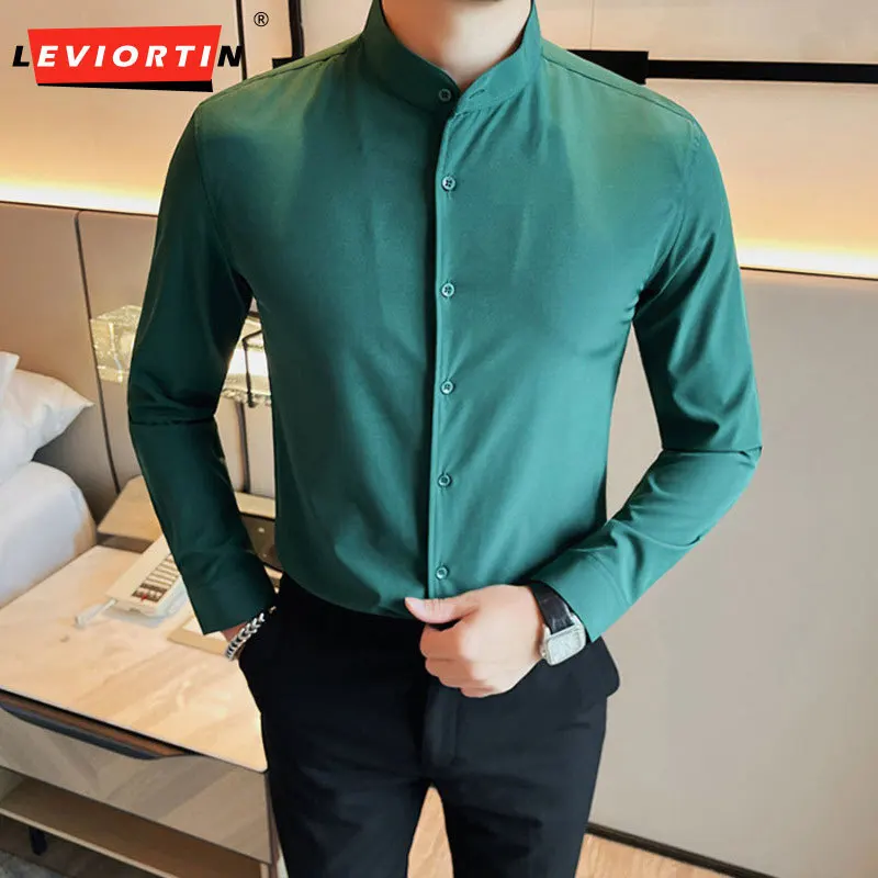 2023 Spring and Autumn Men's Solid Long sleeved Shirts Trend Casual Slim Fit Polo Neck Business Fashion Versatile Shirts S-4XL
2023 Spring and Autumn Men's Solid Long sleeved Shirts Trend Casual Slim Fit Polo Neck Business Fashion Versatile Shirts S-4XL