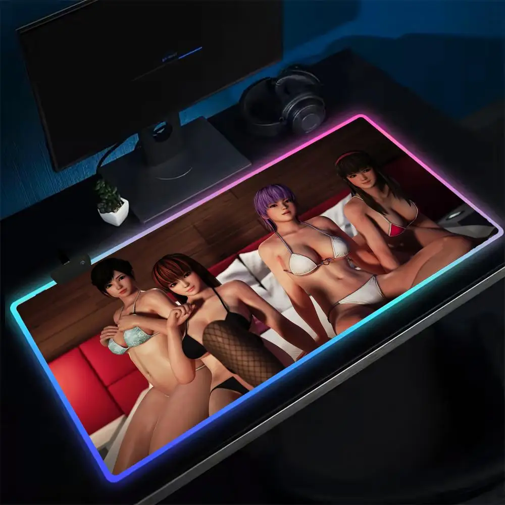 Популярный коврик для мыши Dead Or Alive, игровой коврик для мыши в стиле аниме, светодиодные настольные коврики с подсветкой, резиновые настольные коврики XXL RGB
Популярный коврик для мыши Dead Or Alive, игровой коврик для мыши в стиле аниме, светодиодные настольные коврики с подсветкой, резиновые настольные коврики XXL RGB