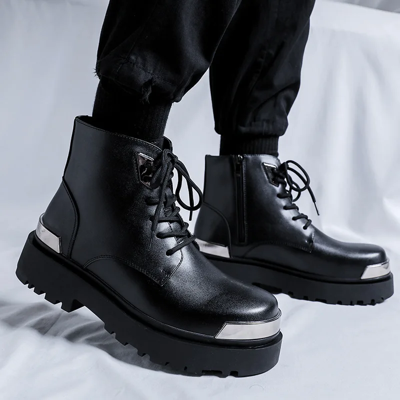mens fashion platform boots black trendy brand designer shoes party nightclub dress cowboy natural leather boot cool ankle botas
mens fashion platform boots black trendy brand designer shoes party nightclub dress cowboy natural leather boot cool ankle botas