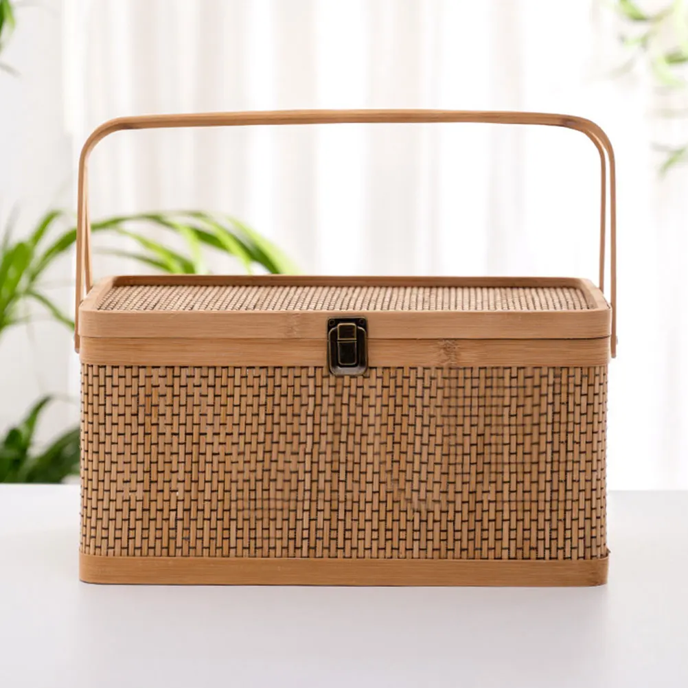 Bamboo Woven Basket Long Lasting Practical Decorative Storage Kitchen Fruits Vegetables Picnic Gift Packing Handheld
Bamboo Woven Basket Long Lasting Practical Decorative Storage Kitchen Fruits Vegetables Picnic Gift Packing Handheld