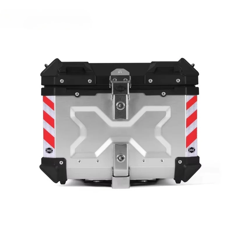 45L Silver Aluminium Carrier Motorcycle Rear Top Case Tail Box Waterproof Motorcycle Luggage Trunk Storage Top Case
45L Silver Aluminium Carrier Motorcycle Rear Top Case Tail Box Waterproof Motorcycle Luggage Trunk Storage Top Case