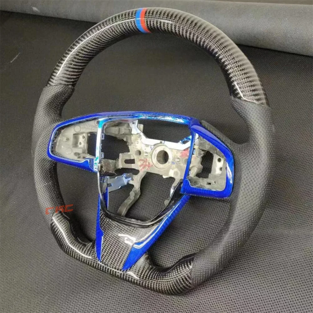 Customized black Carbon Fiber Perforated Leather steering wheel For Honda Civic 10th 2016 2017 2018 2019 2020 2021
Customized black Carbon Fiber Perforated Leather steering wheel For Honda Civic 10th 2016 2017 2018 2019 2020 2021