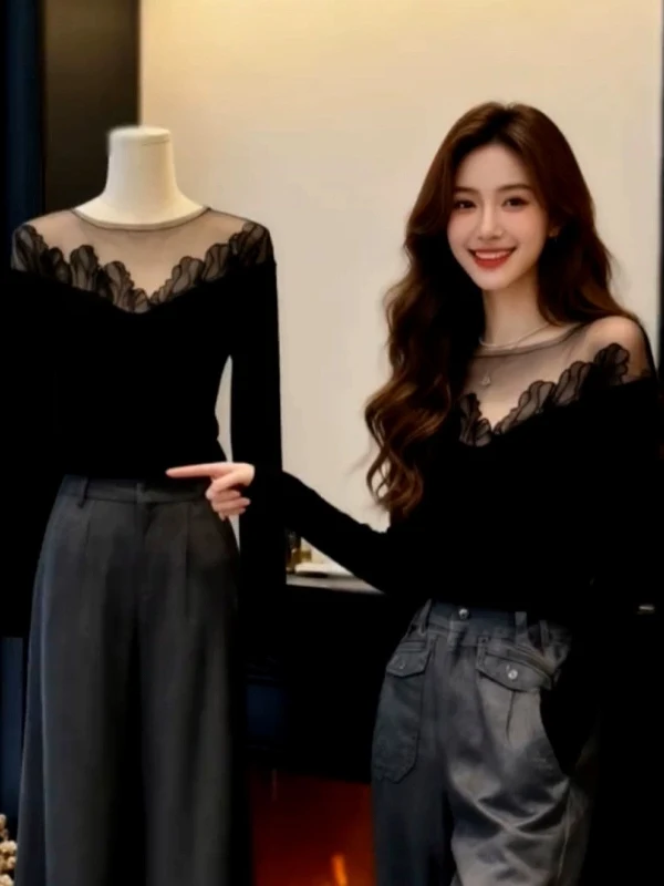 Ladies Knitted Base Shirt Spring Autumn Winter Fashionable Slim Fit Inner Wear Sweater Top High End Feel Commute Style Korean...
Ladies Knitted Base Shirt Spring Autumn Winter Fashionable Slim Fit Inner Wear Sweater Top High End Feel Commute Style Korean...