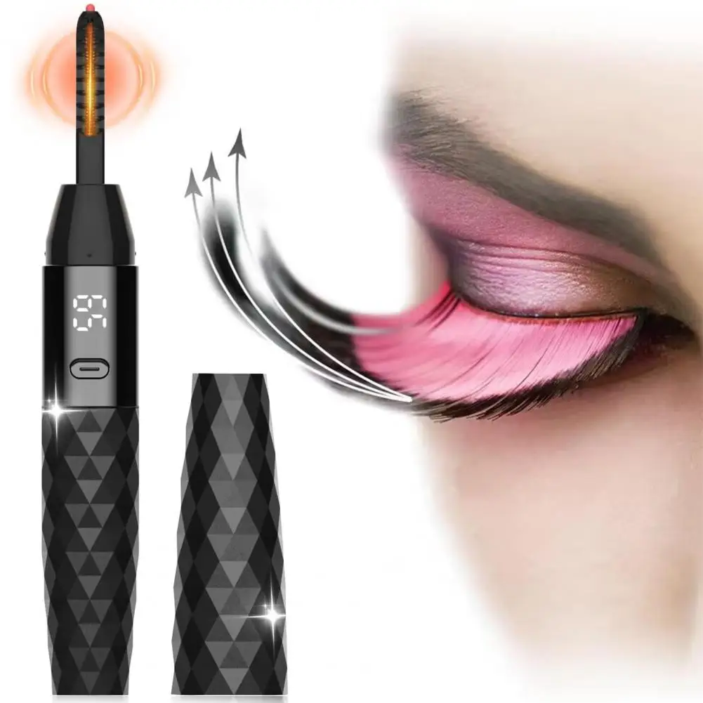 Heated Rechargeable Electric Eye Lash Curlers, Electric Eyelash Curler, 10Seconds Heat Up, 3Temp Settings, 24HLong Lasting Black
Heated Rechargeable Electric Eye Lash Curlers, Electric Eyelash Curler, 10Seconds Heat Up, 3Temp Settings, 24HLong Lasting Black