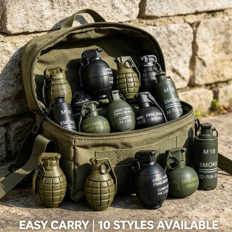 M67 Smoke Grenade Toy Model Water Burst 10 Different Styles Novelty Toy Game Prop for Outdoor Play
M67 Smoke Grenade Toy Model Water Burst 10 Different Styles Novelty Toy Game Prop for Outdoor Play