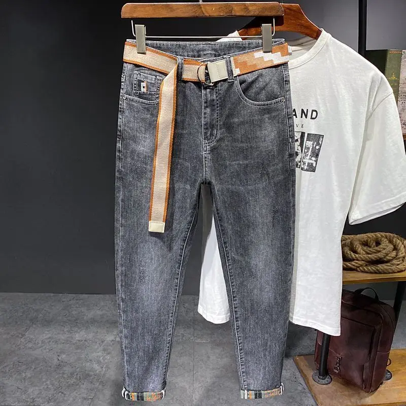 Autumn and Winter Smoke Gray Jeans for Men Gray Fashion Designer Boyfriend Casual Denim Slim Fit Pencil Pants Cotton Trousers
Autumn and Winter Smoke Gray Jeans for Men Gray Fashion Designer Boyfriend Casual Denim Slim Fit Pencil Pants Cotton Trousers