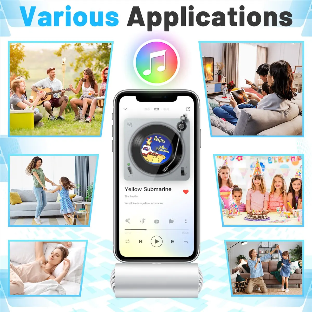 (BAAY) 3.5mm Jack Stereo Mini Speaker Portable MP3 Music Player Speaker Amplifier Loudspeaker for Mobile Phone Tablet PC-White
(BAAY) 3.5mm Jack Stereo Mini Speaker Portable MP3 Music Player Speaker Amplifier Loudspeaker for Mobile Phone Tablet PC-White