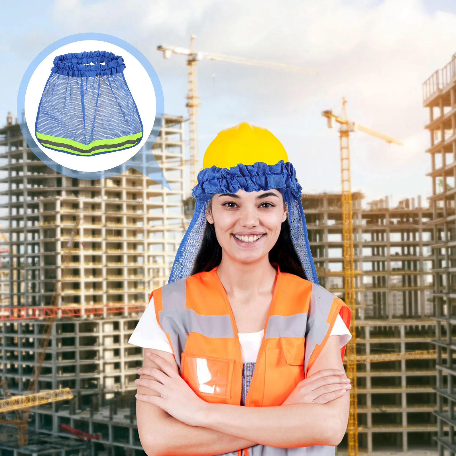 6pcs Reflective Flap For Hard Hat Mesh Sun Shade Cover Breathable Cooling Protection Brim Accessories Workers Cap Construction
6pcs Reflective Flap For Hard Hat Mesh Sun Shade Cover Breathable Cooling Protection Brim Accessories Workers Cap Construction