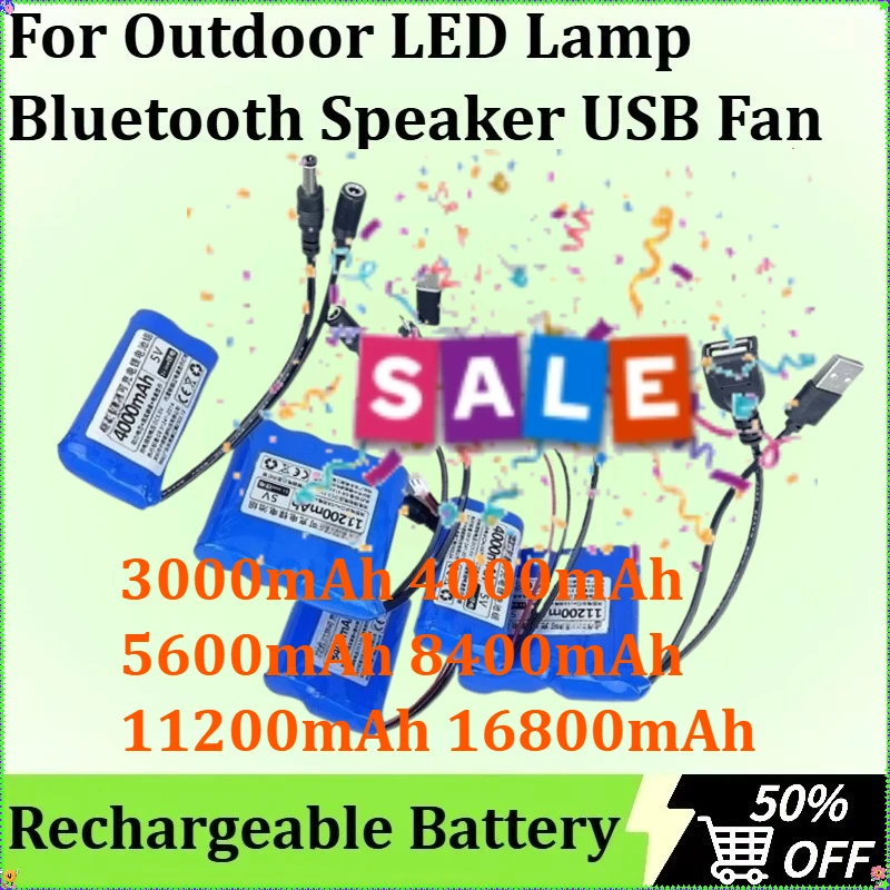 Rechargeable Single Chip Microcomputer for Outdoor LED Lamp Bluetooth Speaker USB Fan Lithium Battery Pack Lithium Battery 5V
Rechargeable Single Chip Microcomputer for Outdoor LED Lamp Bluetooth Speaker USB Fan Lithium Battery Pack Lithium Battery 5V