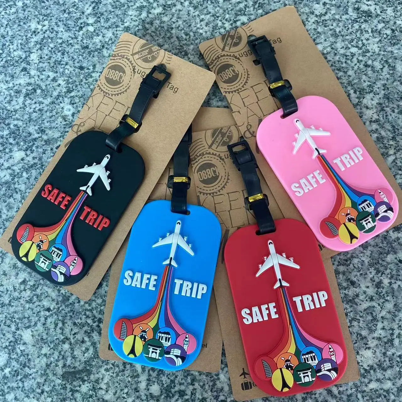 Cartoon Plane World Tour Creative Travel Bag Tag Se Trip Bapa Hanging Tag Soft Lage Label Travel Accories
Cartoon Plane World Tour Creative Travel Bag Tag Se Trip Bapa Hanging Tag Soft Lage Label Travel Accories