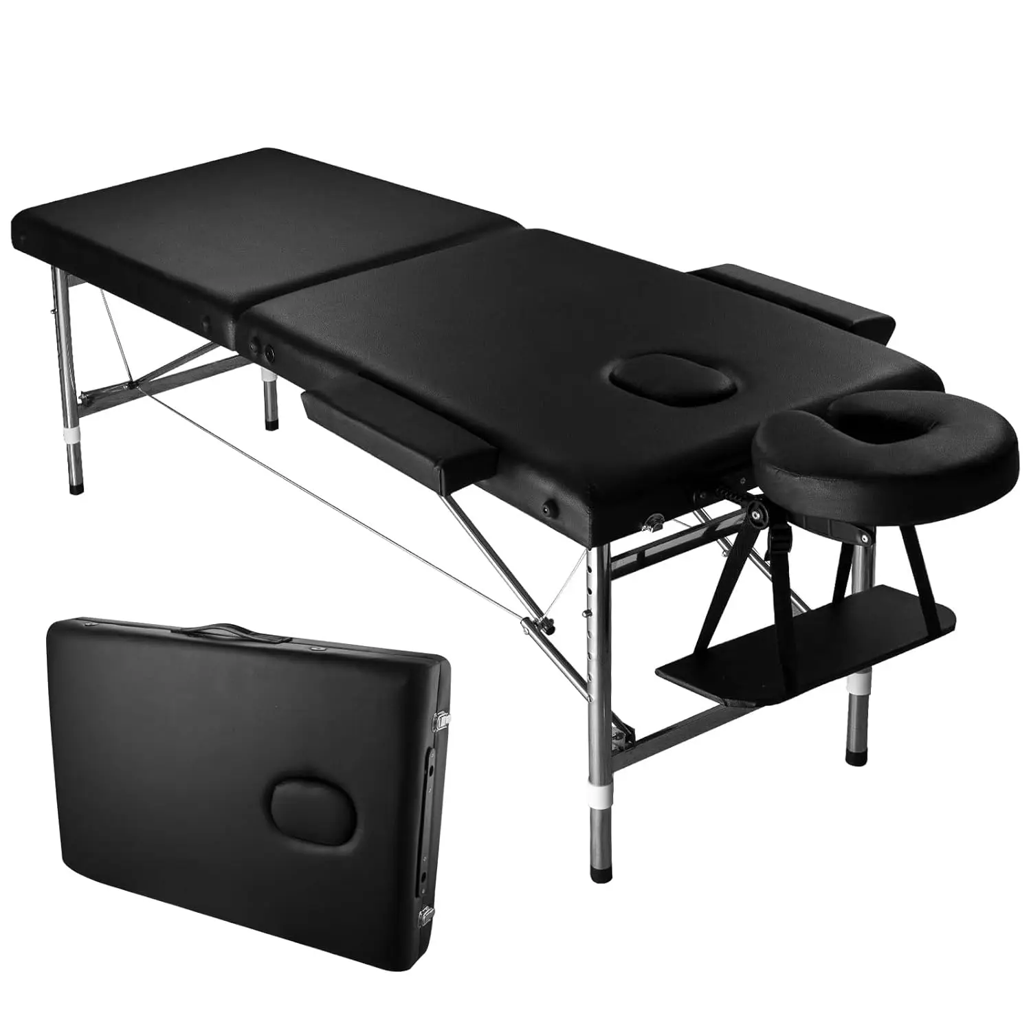 Portable Height Adjustable Foldable Massage Table Spa Lash Tattoo Esthetician Bed Aluminum 24in Wide w/ Carrying Bag, Custom
Portable Height Adjustable Foldable Massage Table Spa Lash Tattoo Esthetician Bed Aluminum 24in Wide w/ Carrying Bag, Custom