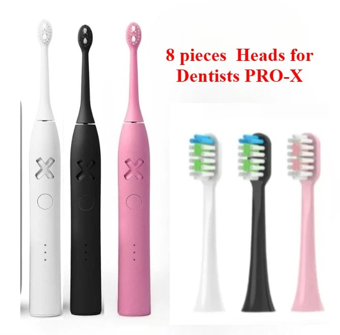 8 pieces Replacement Heads for Dentists PRO‑X Sonic Electric Toothbrush for Adults,Brush heads for Dentists PRO‑X
8 pieces Replacement Heads for Dentists PRO‑X Sonic Electric Toothbrush for Adults,Brush heads for Dentists PRO‑X